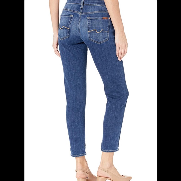 7 For all Mankind Crop Josefina Skinny Boyfriend - Picture 15 of 15